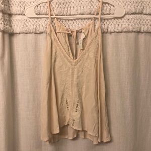 ASTR the label embroidered top